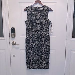 Calvin Klein Snakeskin Dress NWT - size 12